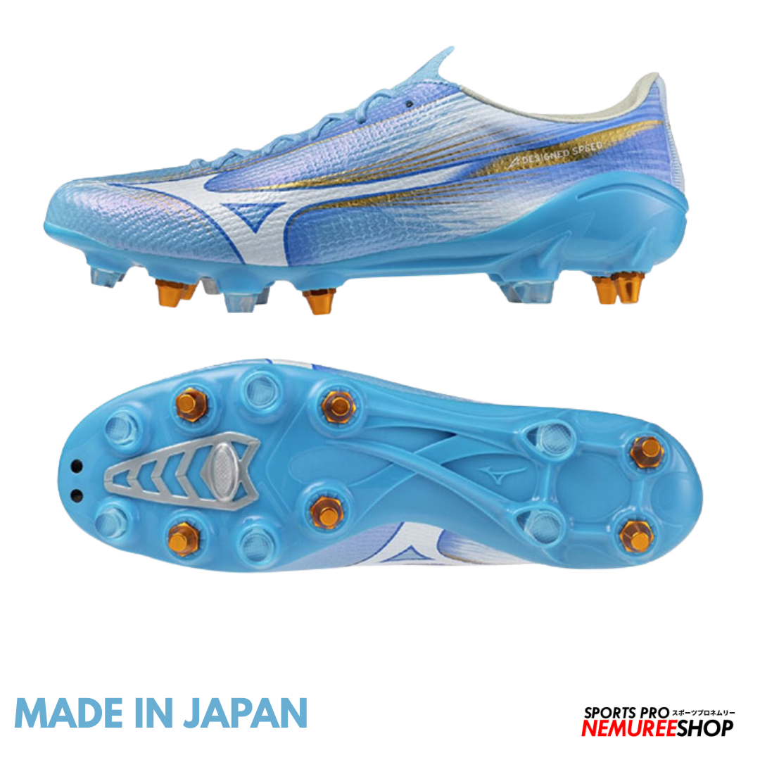 MIZUNO Football Shoes ALPHA 3 JAPAN MIX (CELESTE / WHITE) - Nemuree Shop - Online Sports Store