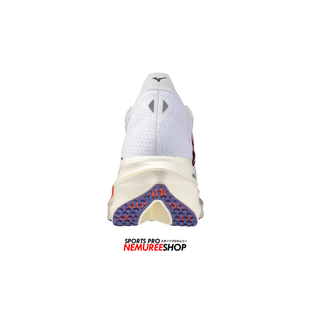 MIZUNO Running Shoes WAVE REBELLION PRO 3 (WHITE / BARINOTE BLUE / FIERY CORAL) - Nemuree Shop - Online Sports Store