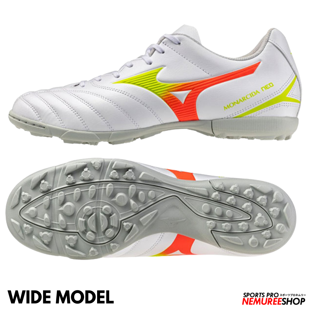 MIZUNO Football Shoes MONARCIDA NEO 3 SELECT AS (WHITE / EVENING PRIMROSE / LAVA ORANGE)