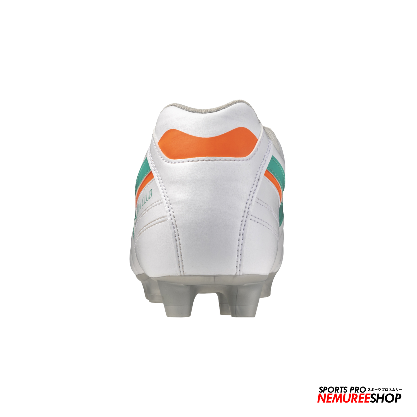 MIZUNO Football Shoes MORELIA 2 CLUB (WHITE/ARCADIA/LAVA ORANGE)