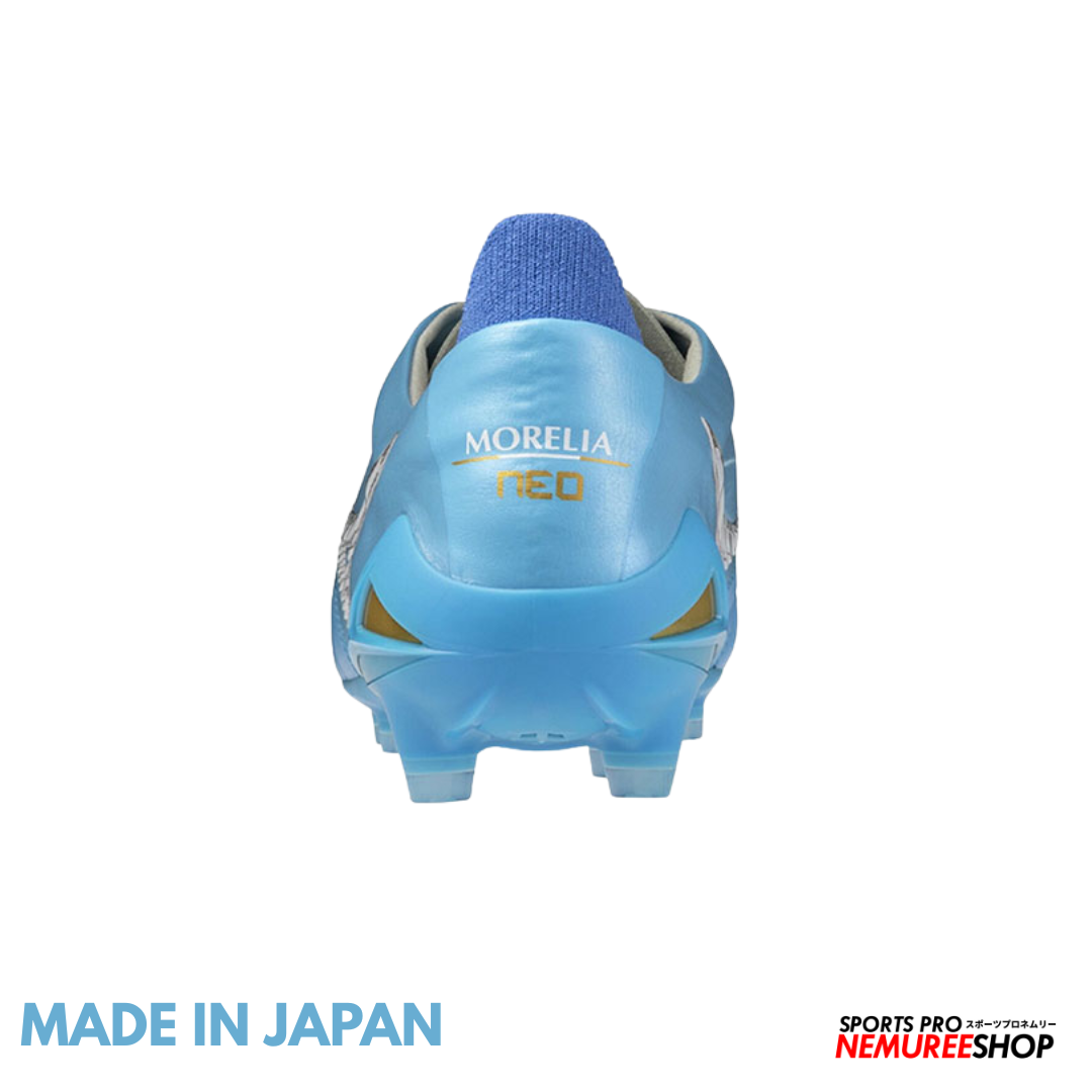 MIZUNO Football Shoes MORELIA NEO 4 JAPAN (CELESTE / WHITE / ULTRAMARINE) - Nemuree Shop - Online Sports Store
