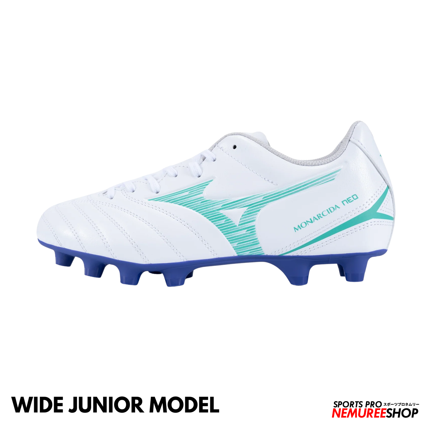 MIZUNO Football Shoes MONARCIDA NEO 3 SELECT JR WIDE (WHITE/ARCADIA)
