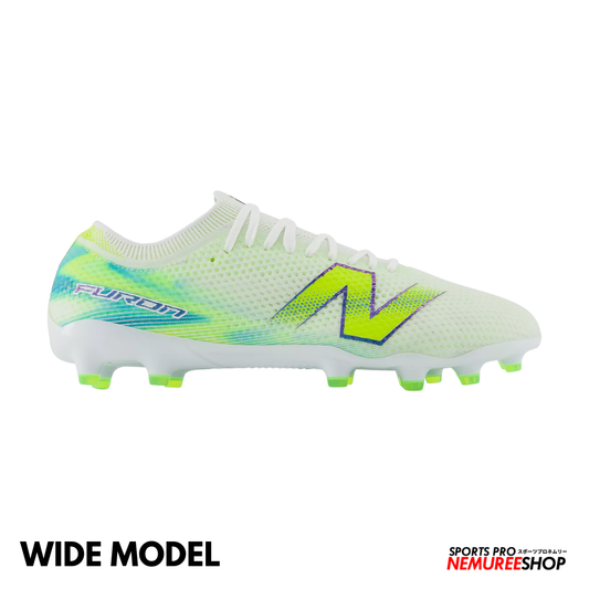 NEW BALANCE Football Shoes FURON ELITE MG V9 WIDE (WHITE / ALKALINE GREEN)