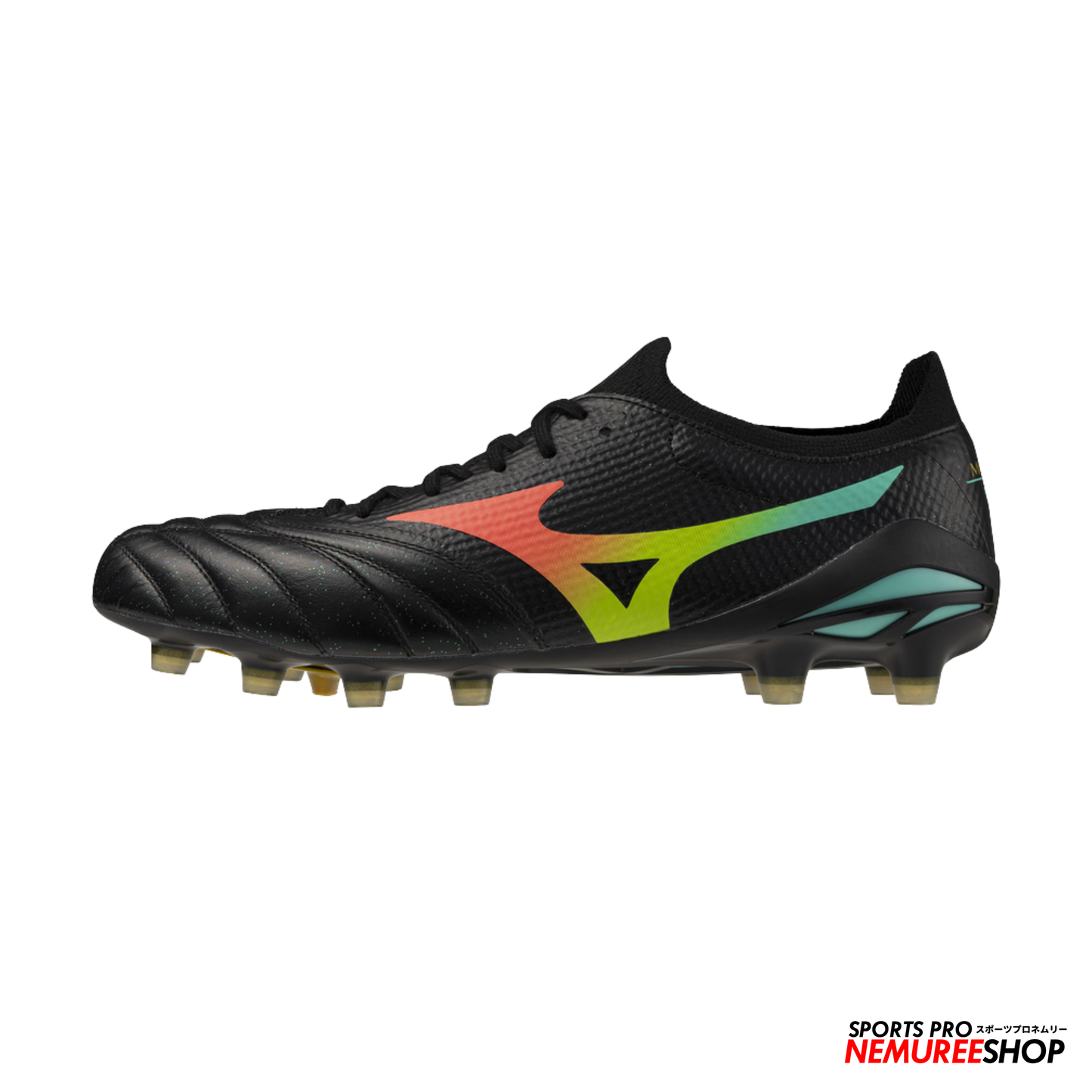 MIZUNO Football Shoes MORELIA NEO 5 BETA ELITE (BLACK/LAVA ORANGE/ARCADIA)
