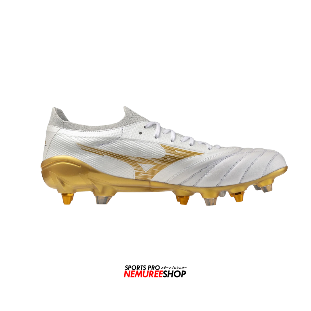 MIZUNO Football Shoes MORELIA NEO 4 BETA ELITE MIX (WHITE / GOLD) - Nemuree Shop - Online Sports Store