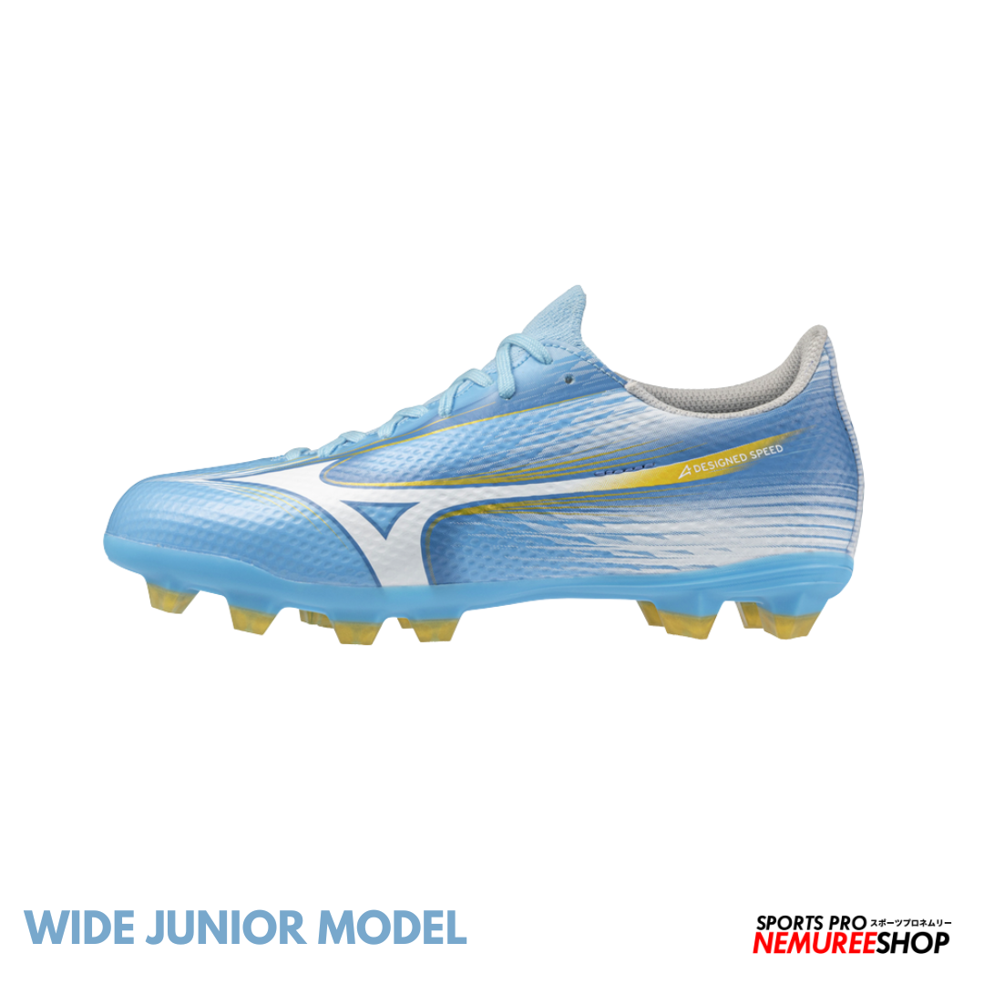 MIZUNO Football Shoes ALPHA 3 JR WIDE (CELESTE / WHITE) - Nemuree Shop - Online Sports Store