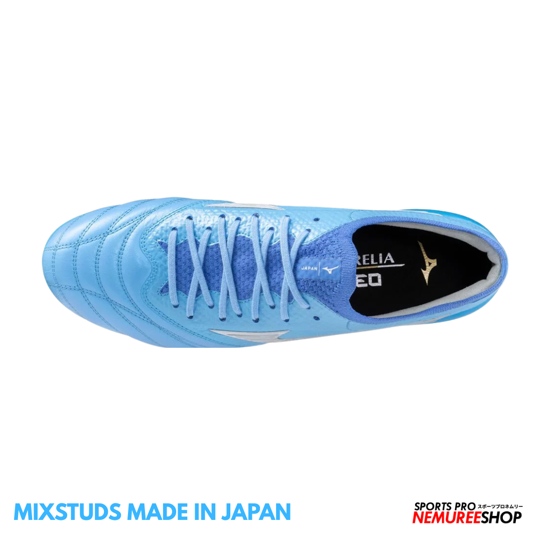 MIZUNO Football Shoes MORELIA NEO 4 BETA JAPAN MIX (CELESTE / WHITE / ULTRAMARINE)