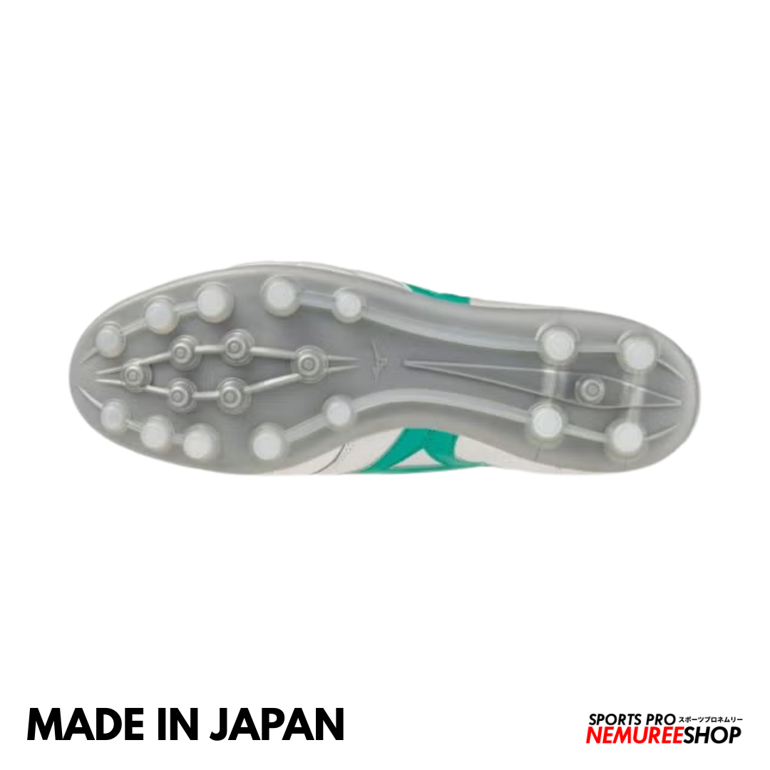 MIZUNO Soccer Shoes MORELIA 2 JAPAN AG  (WHITE/ARCADIA/LAVA ORANGE)