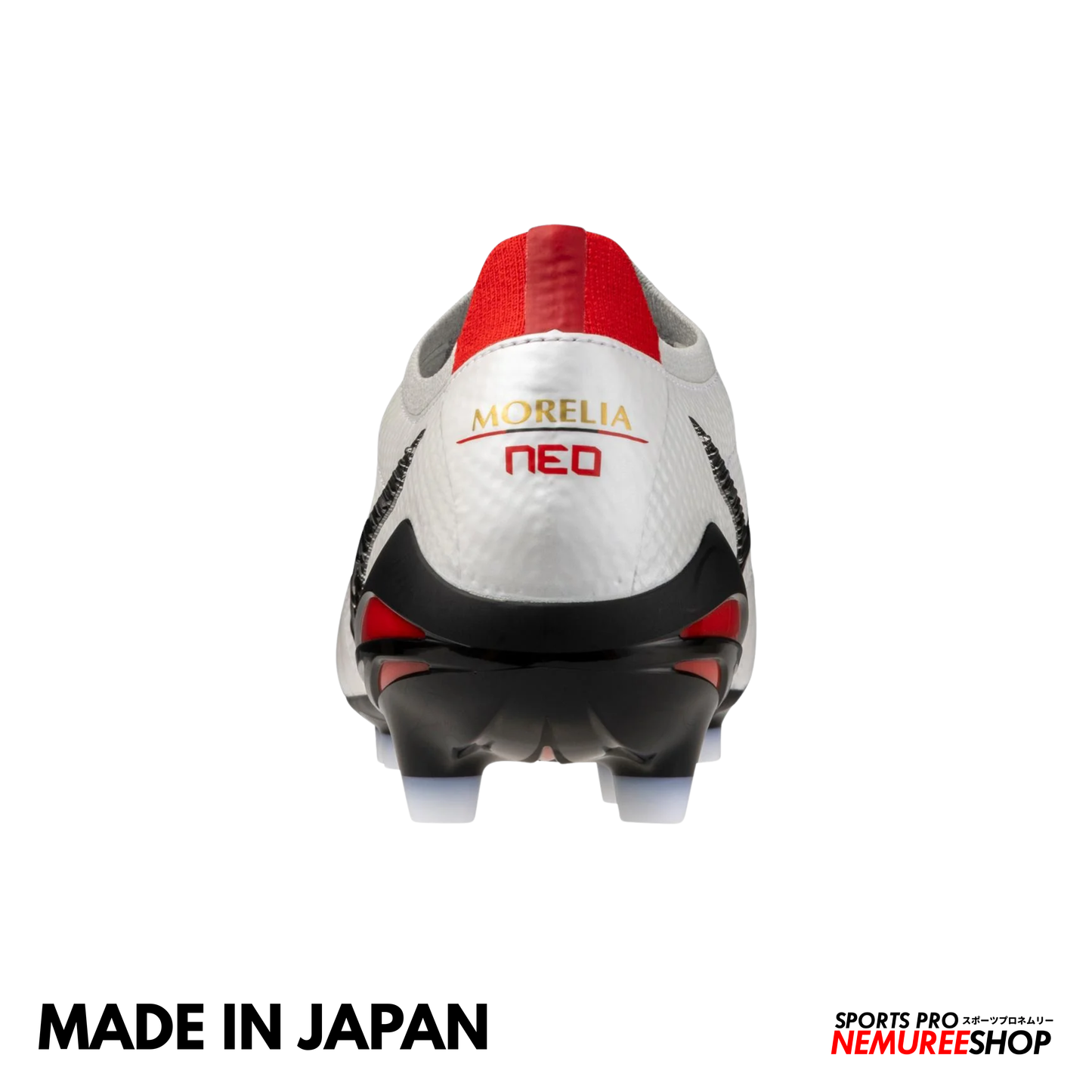 MIZUNO Football Shoes MORELIA NEO 5 BETA JAPAN (WHITE/BLACK/CHINESE RED)