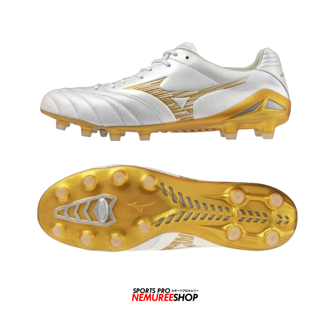 MIZUNO Football Shoes MONARCIDA NEO 3 ELITE (WHITE / GOLD) - Nemuree Shop - Online Sports Store