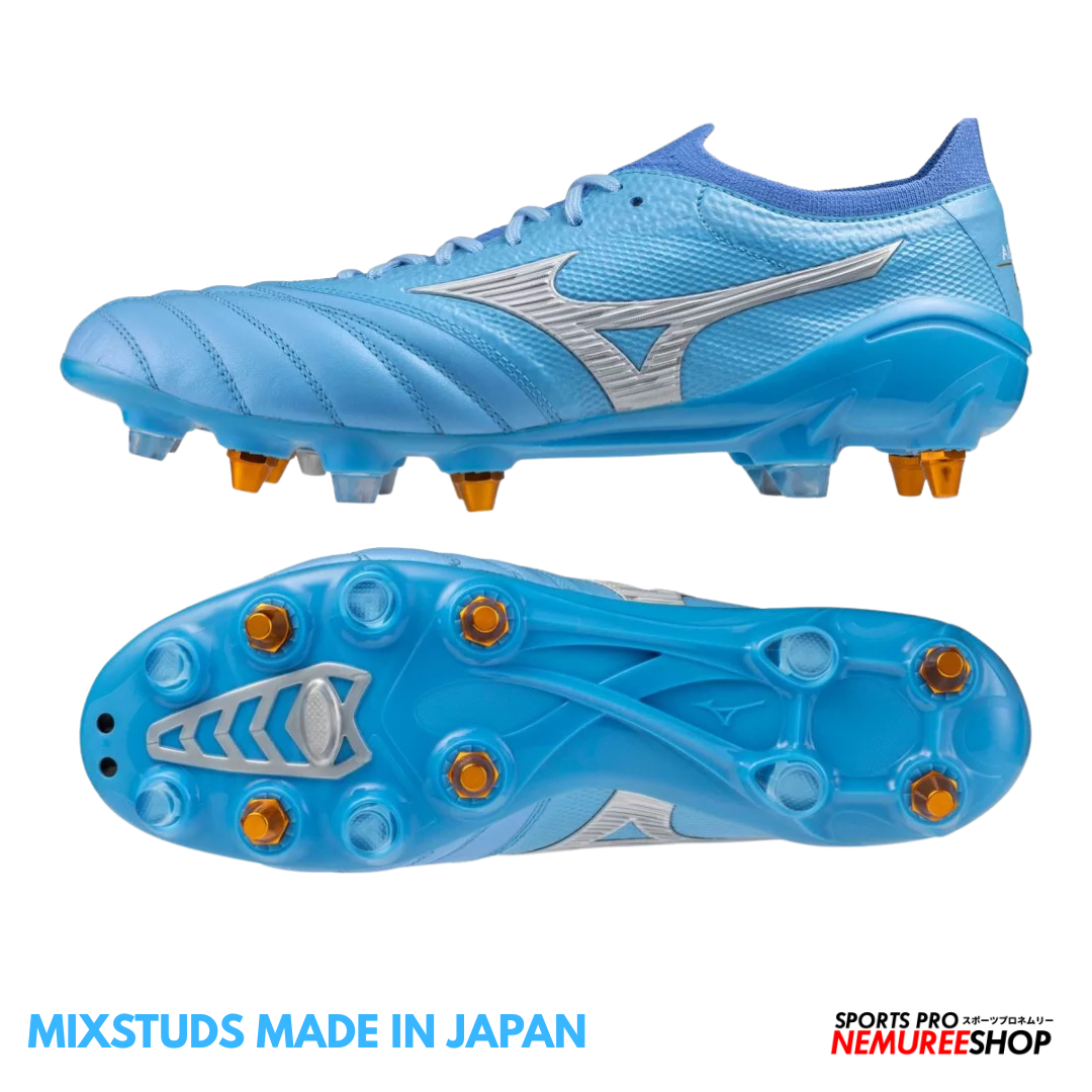 MIZUNO Football Shoes MORELIA NEO 4 BETA JAPAN MIX (CELESTE / WHITE / ULTRAMARINE)