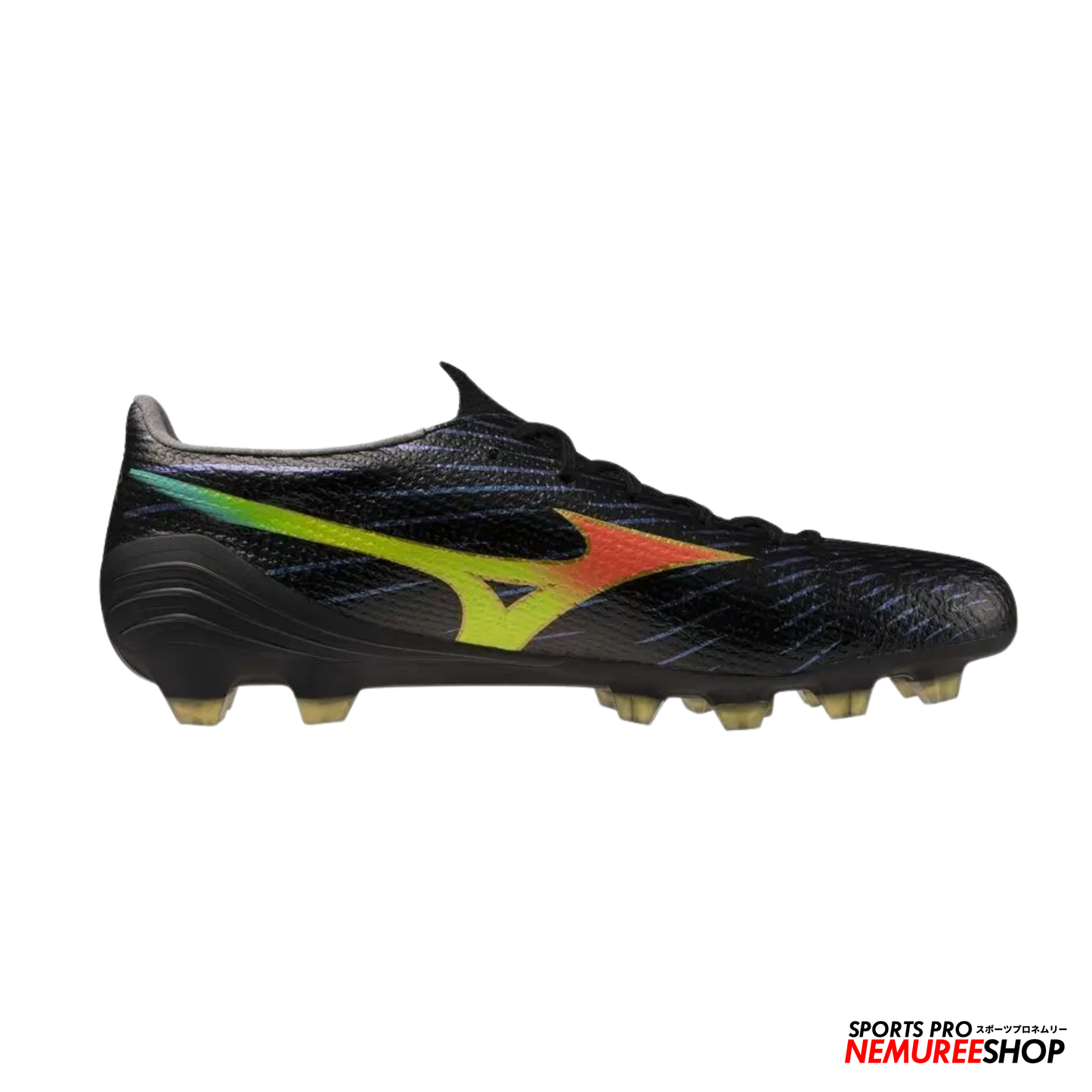 MIZUNO Football Shoes ALPHA 3 PRO (BLACK/LAVA ORANGE/EVENING PRIMROSE)