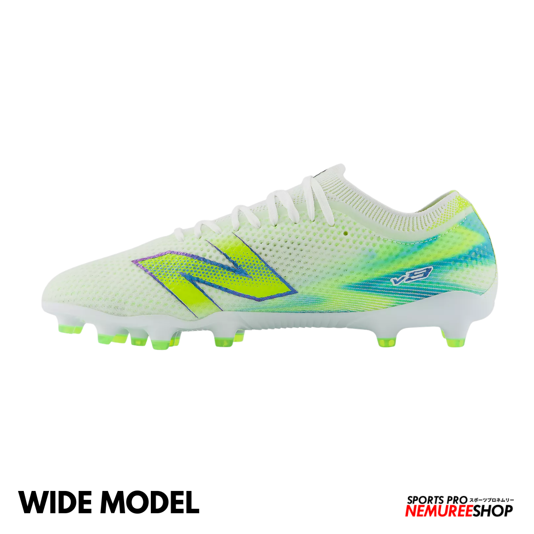 NEW BALANCE Football Shoes FURON ELITE MG V9 WIDE (WHITE / ALKALINE GREEN)