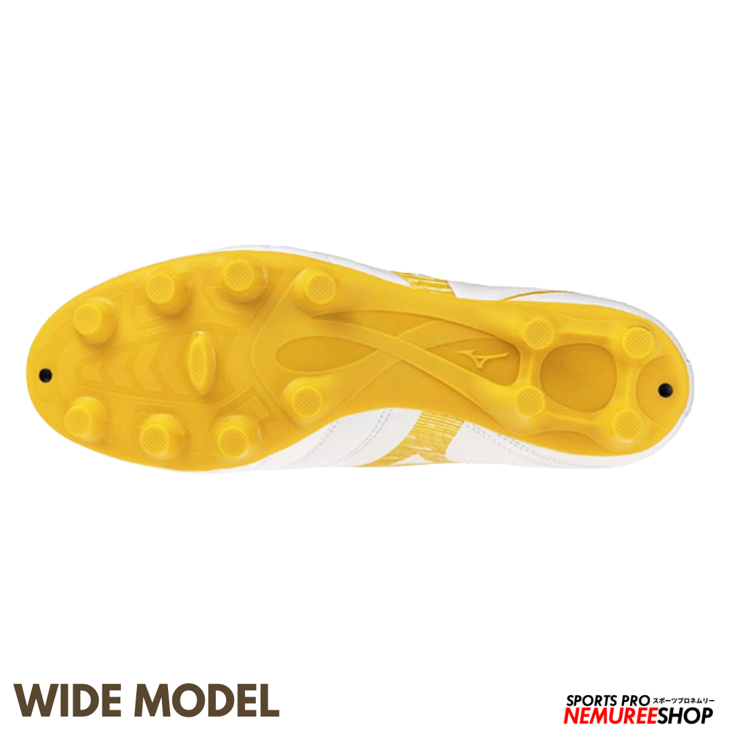 MIZUNO Football Shoes MONARCIDA NEO 3 SELECT WIDE (WHITE / GOLD) - Nemuree Shop - Online Sports Store