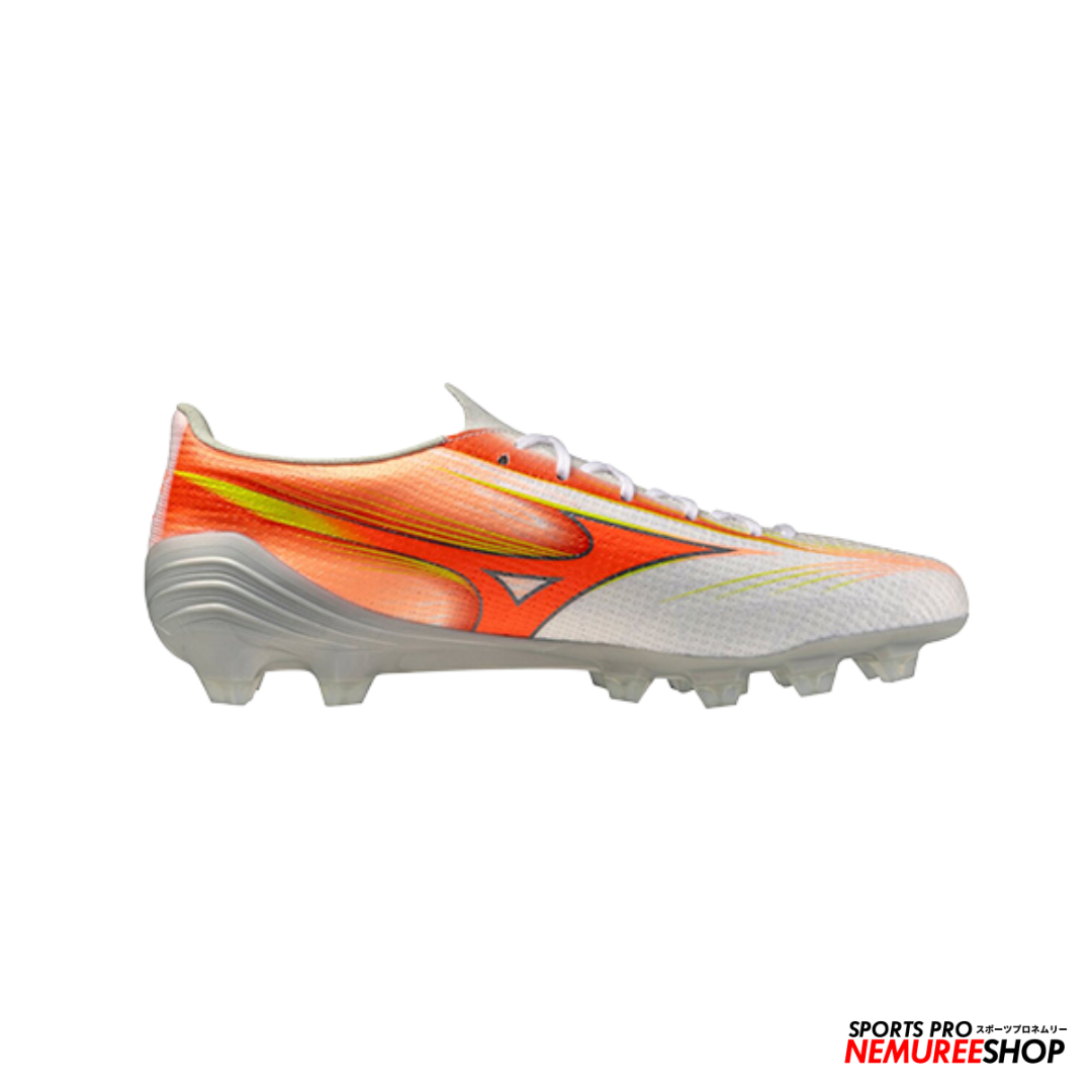 MIZUNO Football Shoes ALPHA 3 PRO (WHITE/LAVA ORANGE/EVENING PRIMROSE)