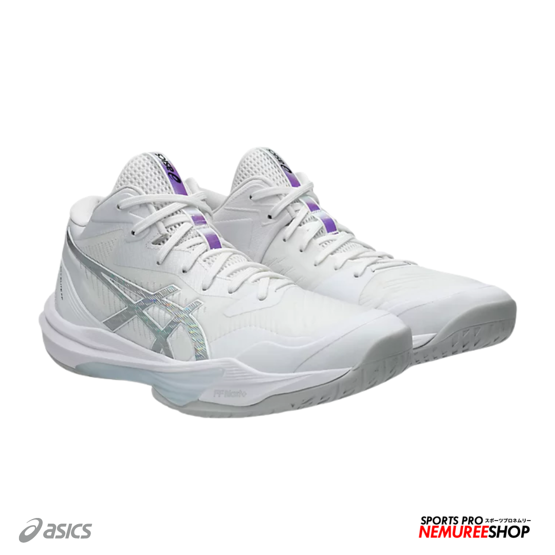 ASICS Volleyball Shoes SKY ELITE FF MT 3 (WHITE / PURE SILVER) - Nemuree Shop - Online Sports Store
