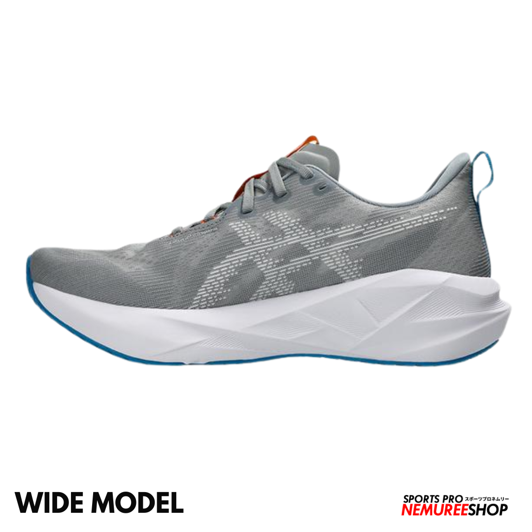 ASICS Running Shoes NOVABLAST 5 WIDE (GRAVEL/WHITE) - Nemuree Shop - Online Sports Store