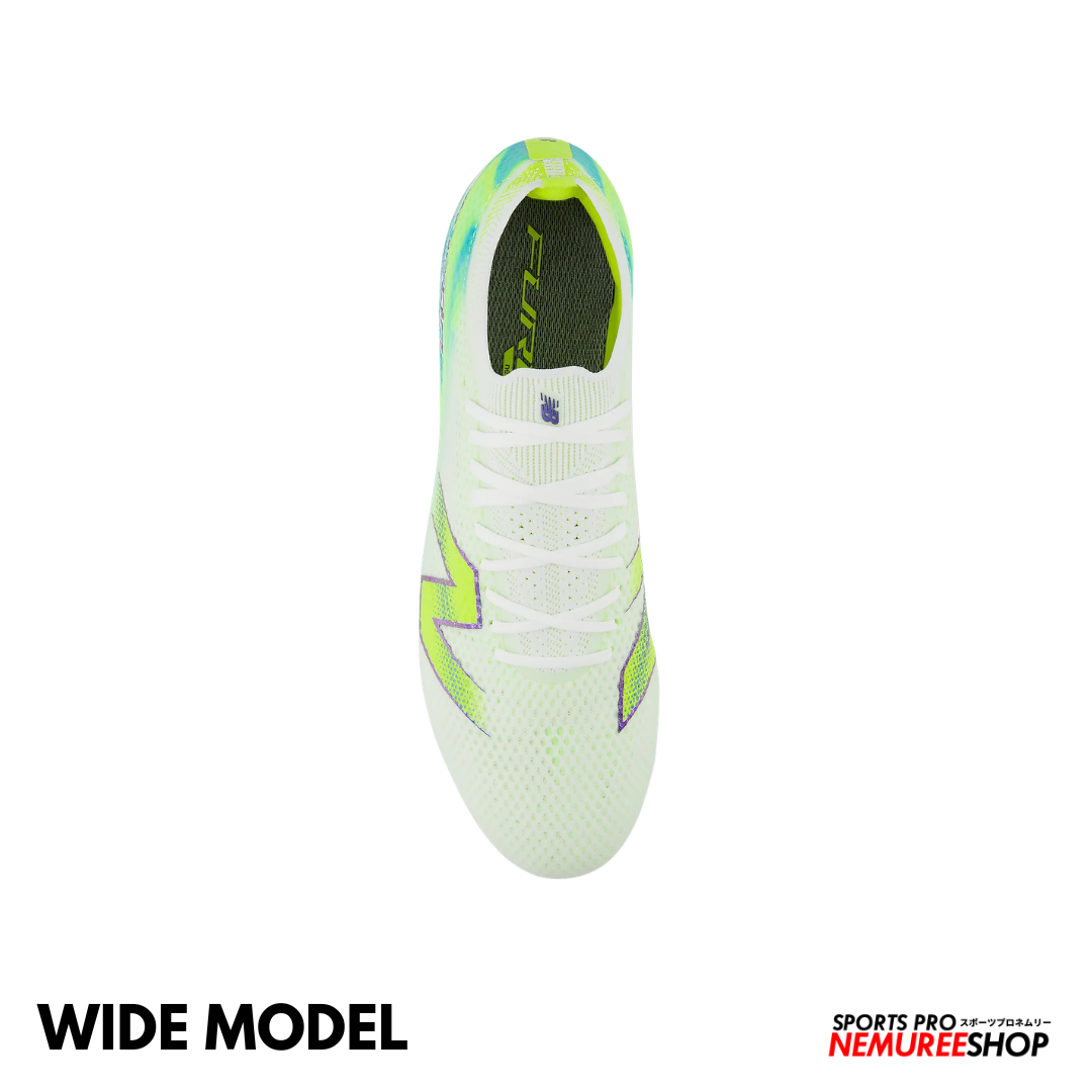 NEW BALANCE Football Shoes FURON ELITE MG V9 WIDE (WHITE / ALKALINE GREEN)