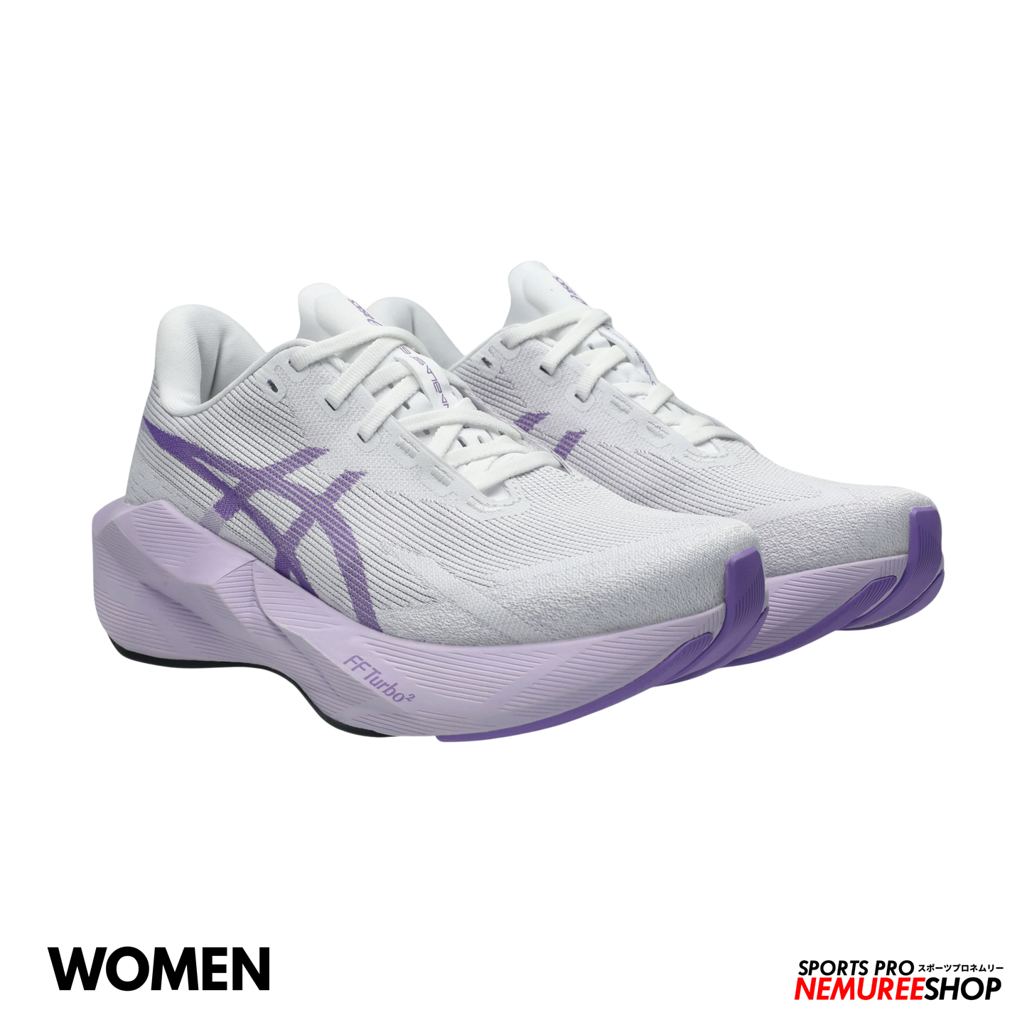 ASICS Women Running Shoes NOVABLAST 6 WOMEN (WHITE/MURASAKI)