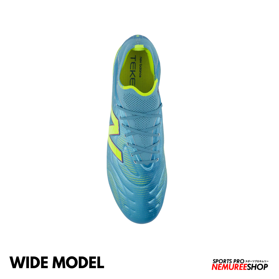 NEW BALANCE Football Shoes TEKELA ELITE MG V5 WIDE (METALIC BLUE / ALKALINE GREEN / NAVY)