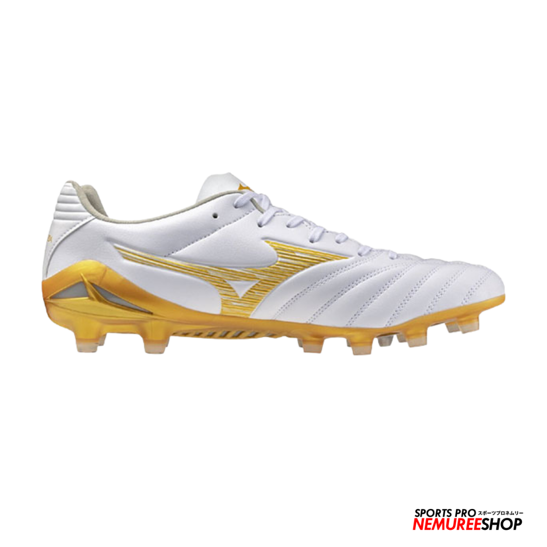 MIZUNO Football Shoes MONARCIDA NEO 3 PRO (WHITE / GOLD) - Nemuree Shop - Online Sports Store