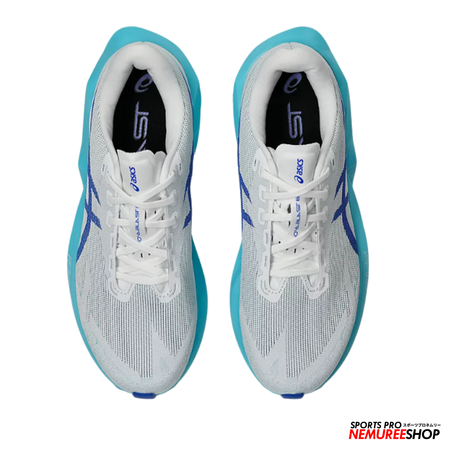 ASICS Running Shoes NOVABLAST 6 (WHITE/ENERGY AQUA)