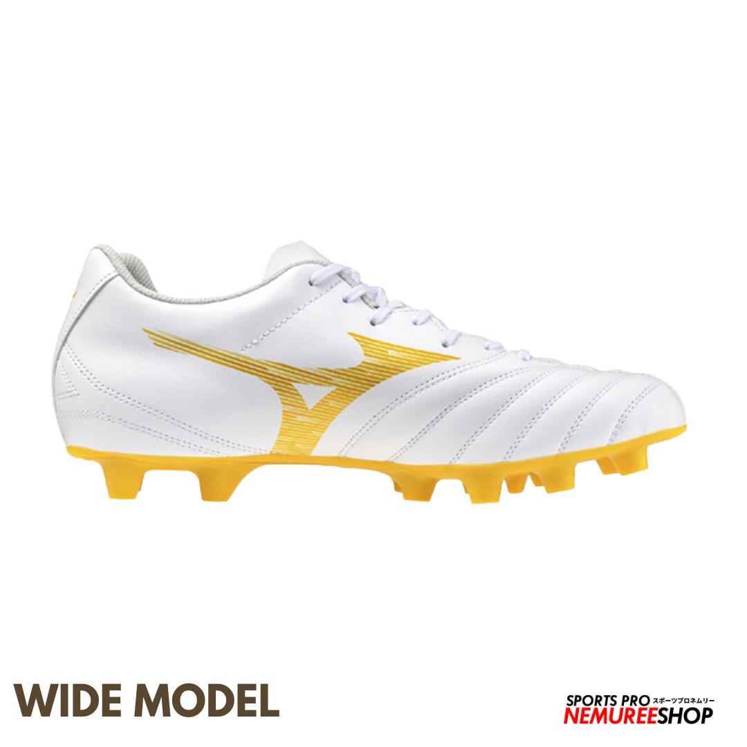 MIZUNO Football Shoes MONARCIDA NEO 3 SELECT WIDE (WHITE / GOLD) - Nemuree Shop - Online Sports Store