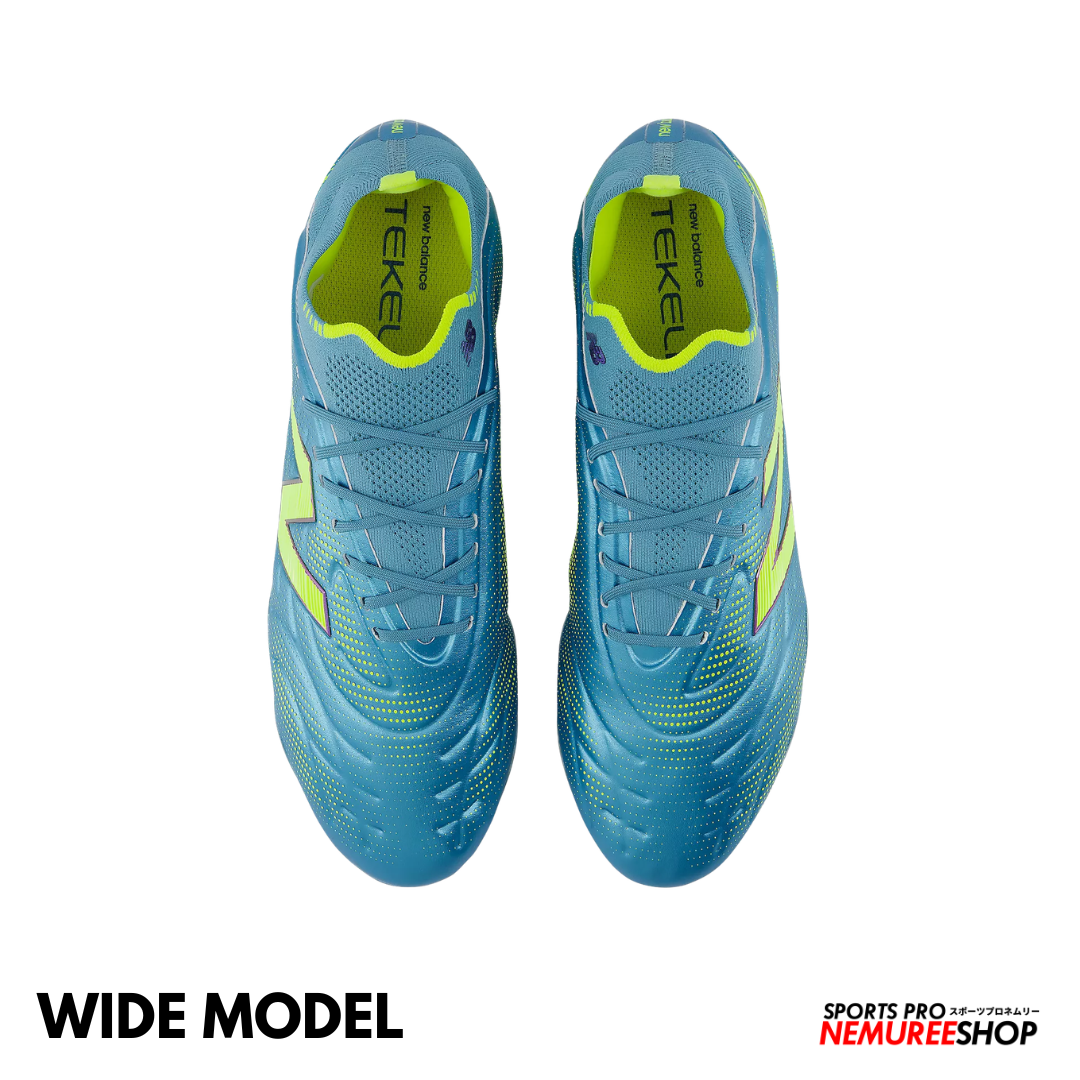 NEW BALANCE Football Shoes TEKELA ELITE FG V5 WIDE (METALIC BLUE / ALKALINE GREEN / NAVY)