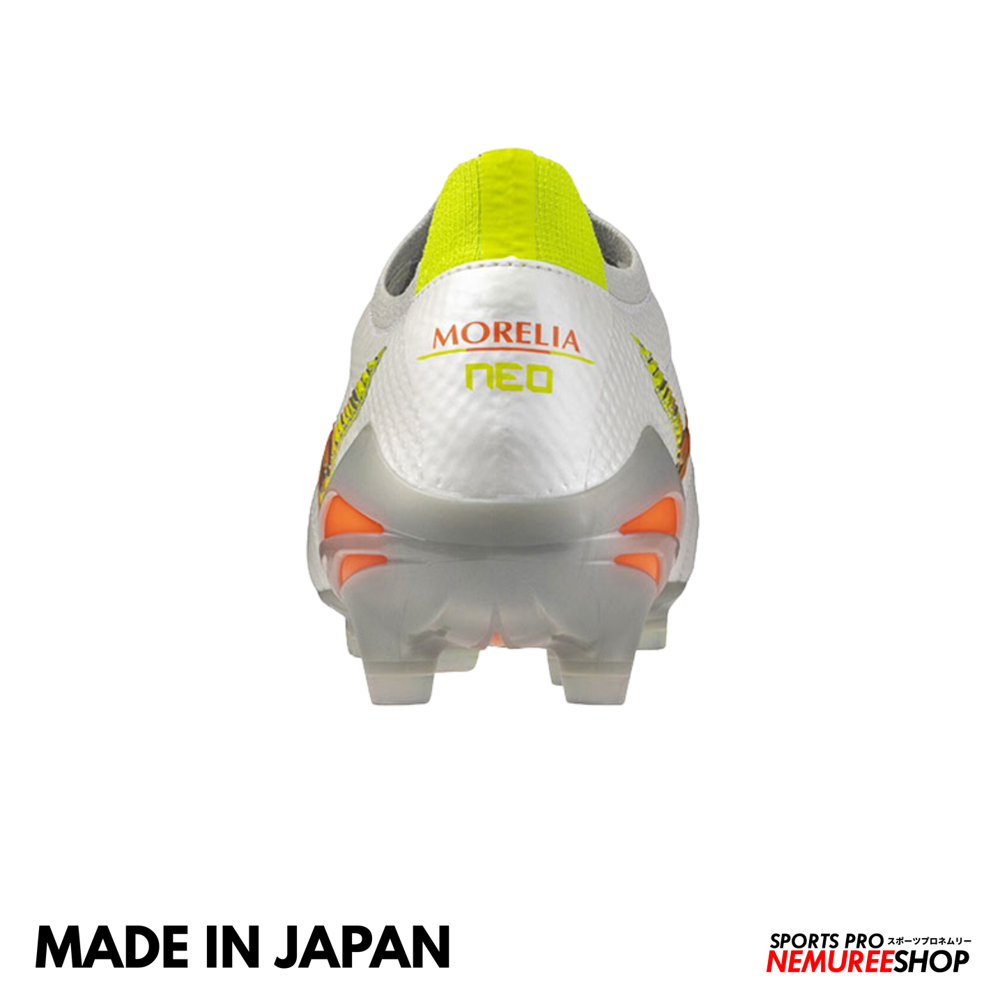 MIZUNO Football Shoes MORELIA NEO 5 BETA JAPAN (WHITE/LAVA ORANGE/EVENING PRIMROSE)