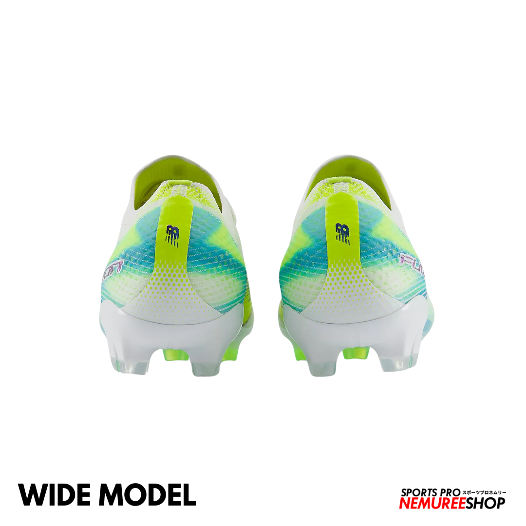 NEW BALANCE Football Shoes FURON ELITE FG V9 WIDE (WHITE / ALKALINE GREEN)