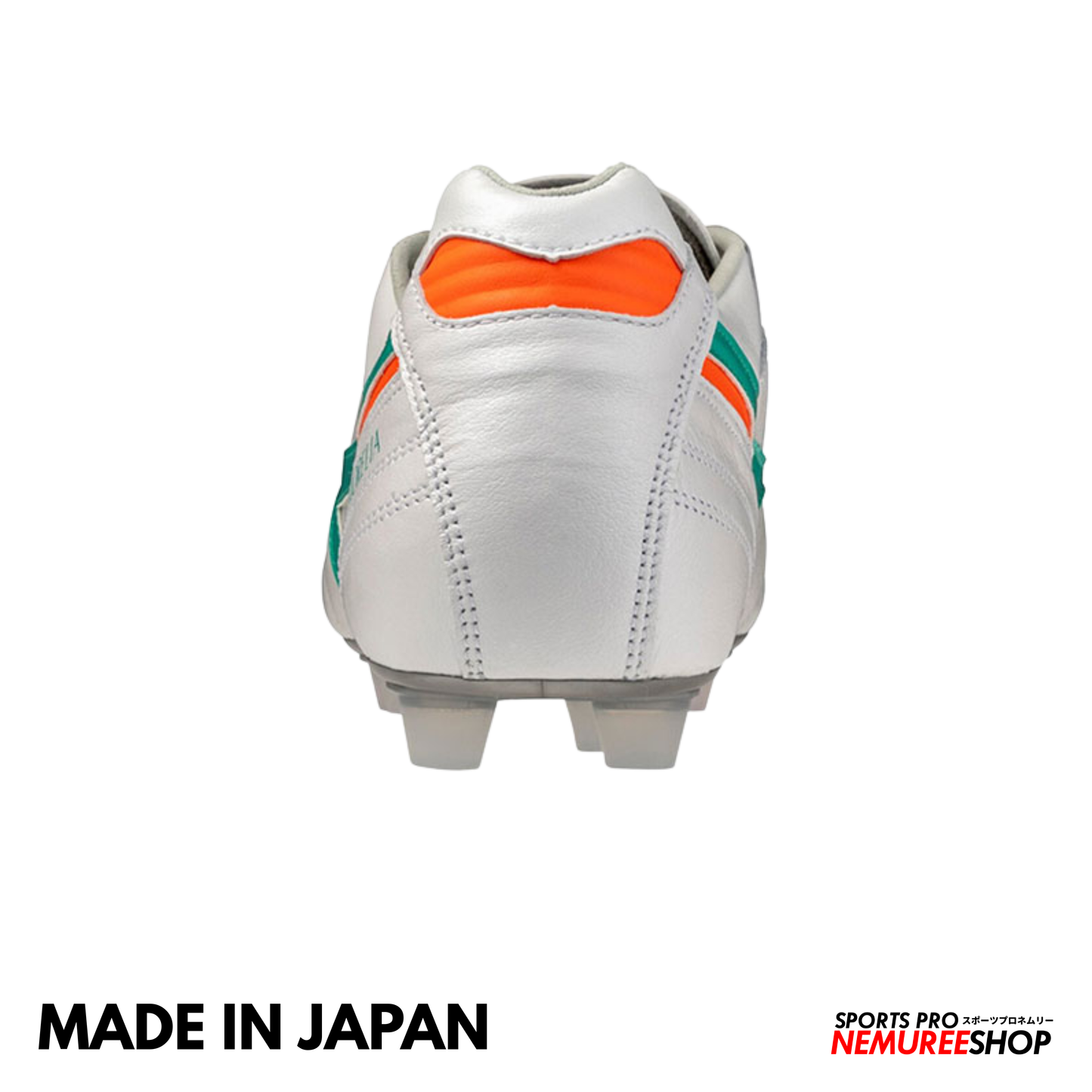 MIZUNO Football Shoes MORELIA 2 JAPAN (WHITE/ARCADIA/LAVA ORANGE)