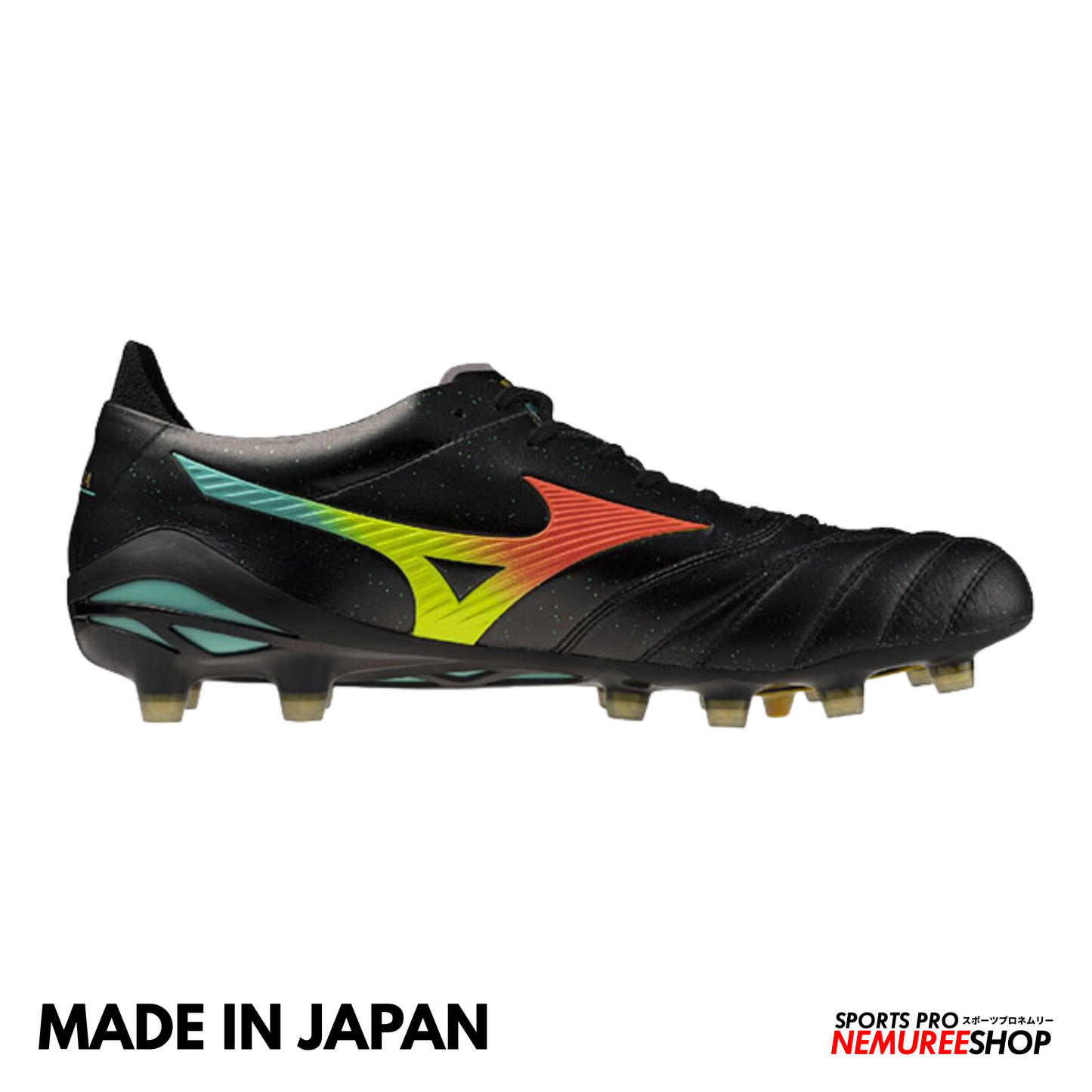 MIZUNO Football Shoes MORELIA NEO 5 JAPAN (BLACK/LAVA ORANGE/ARCADIA)
