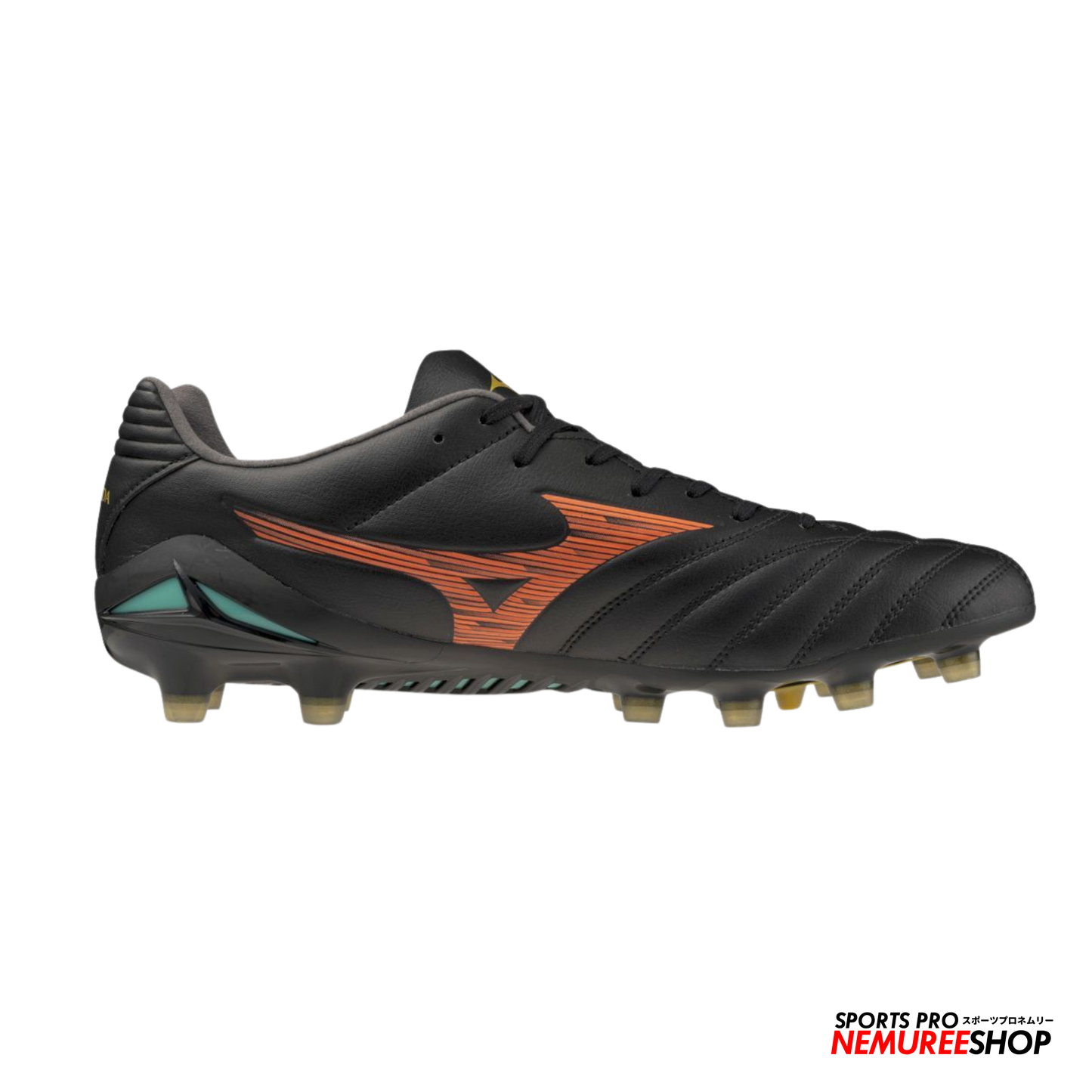 MIZUNO Football Shoes MONARCIDA NEO 3 PRO (BLACK / LAVA ORANGE / ARCADIA)
