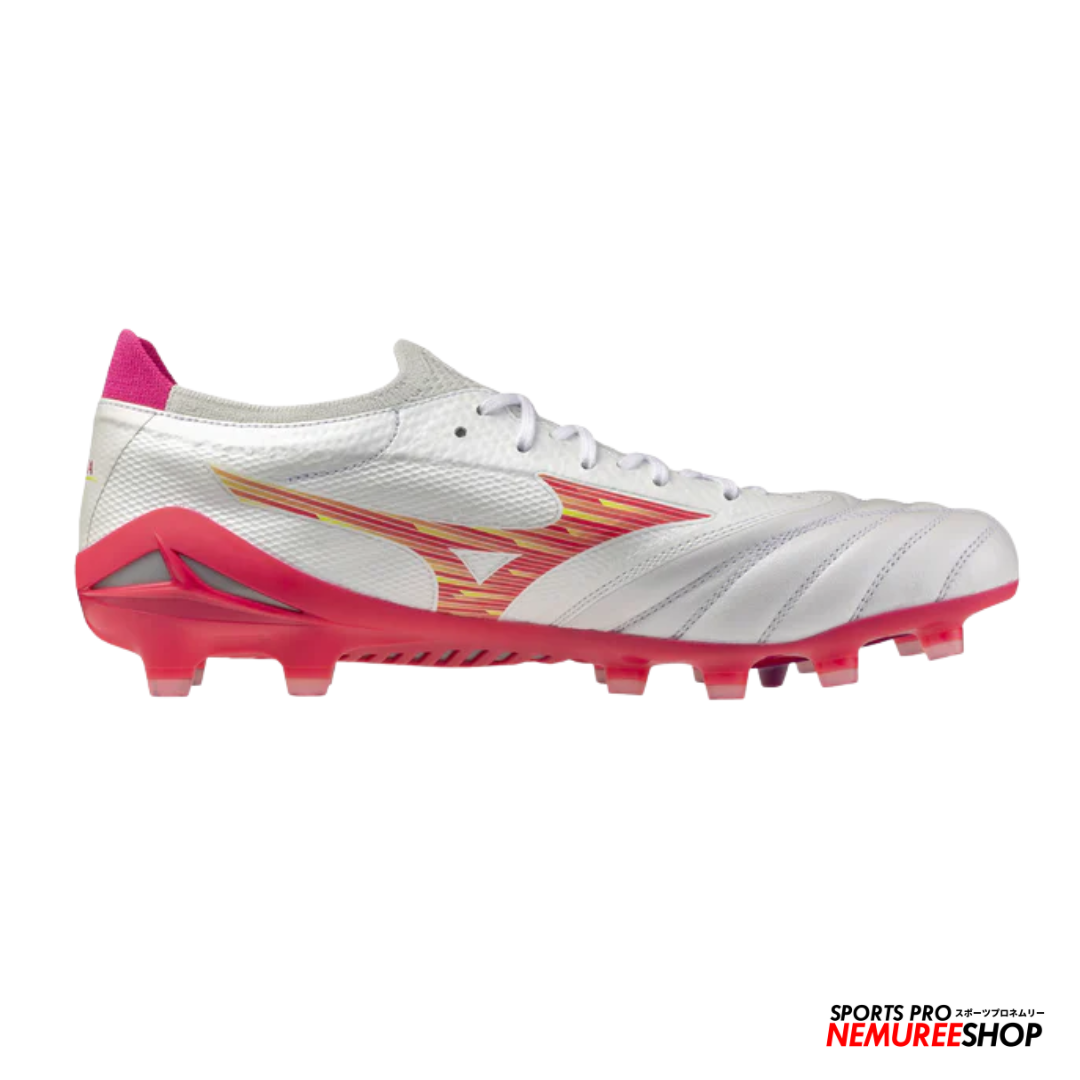 MIZUNO Football Shoes MORELIA NEO 4 BETA ELITE (WHITE/PINK TETRA/FUCHSIA PURPLE) - Nemuree Shop - Online Sports Store